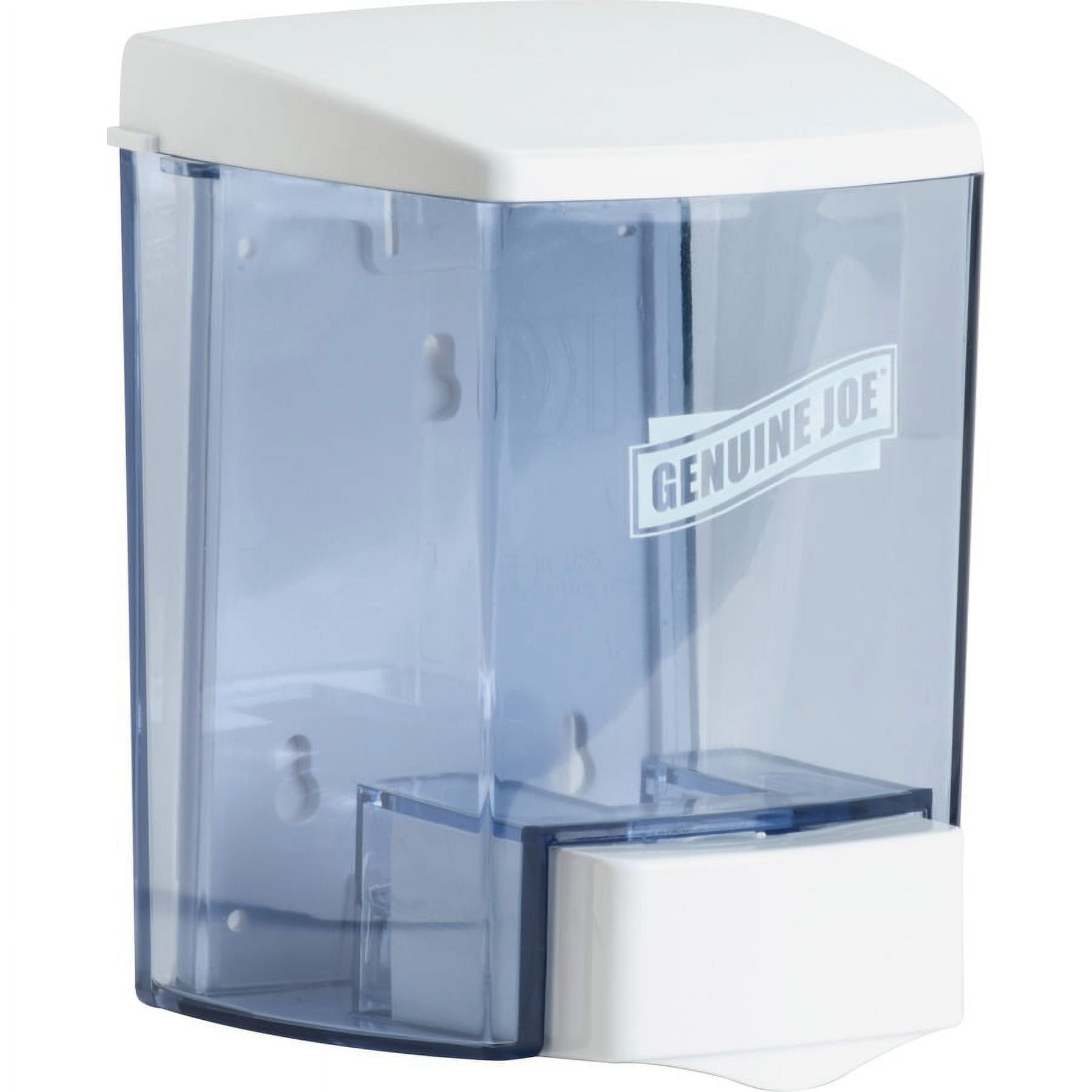 Genuine Joe 30 oz Soap Dispenser - Manual - 30 fl oz Capacity - See-through Tank, Water Resistant, Soft Push, Antimicrobial, Anti-bacterial - 1Each | Bundle of 2 Each