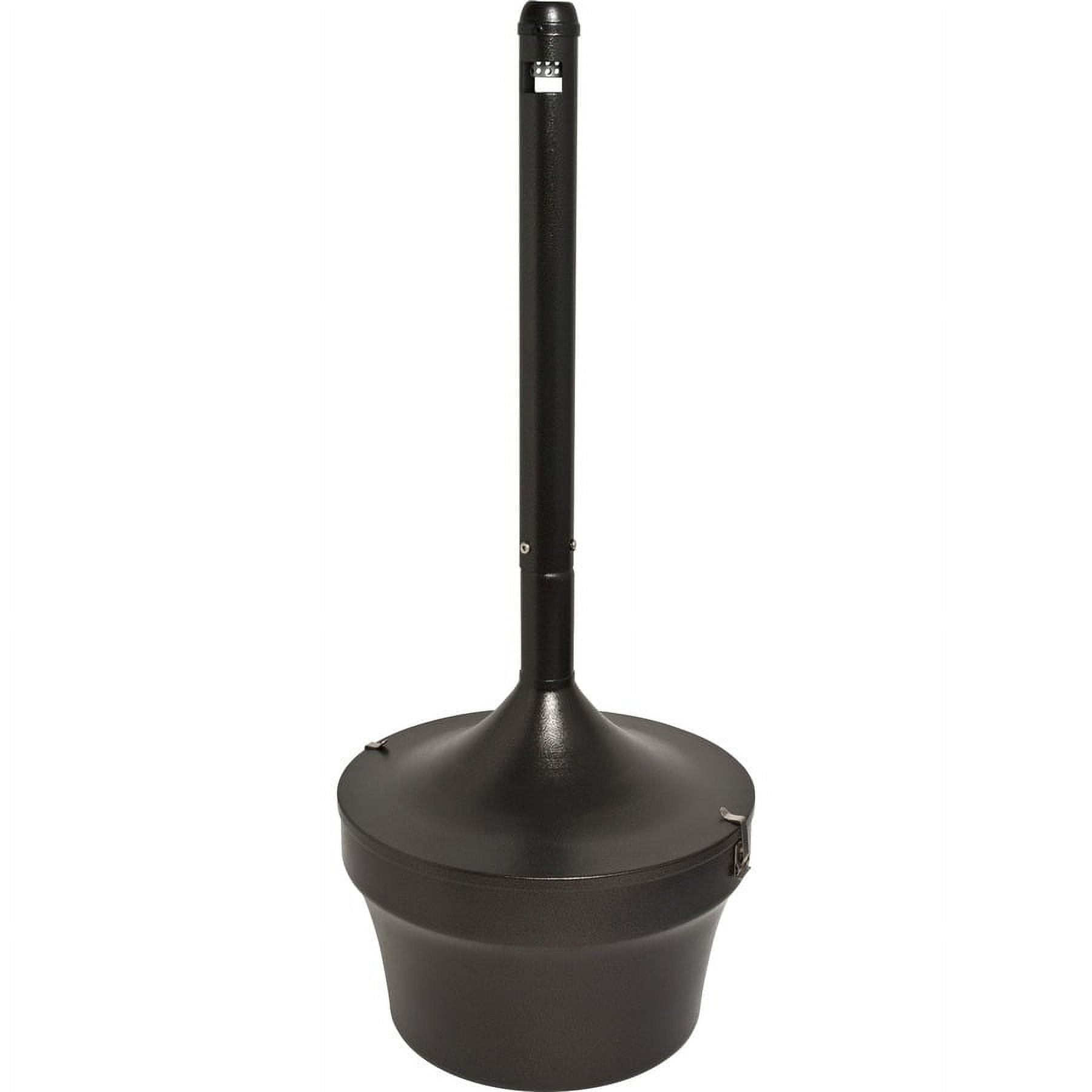 Genuine Joe 4.25 Gal Fire-safe Smoking Receptacle - 4.25 Gal Capacity - Fire-safe, Powder Coated, Weather Resistant, Handle, Sturdy, Durable, Long Lasting - 37" Height X 16" Width - Galvanized Steel