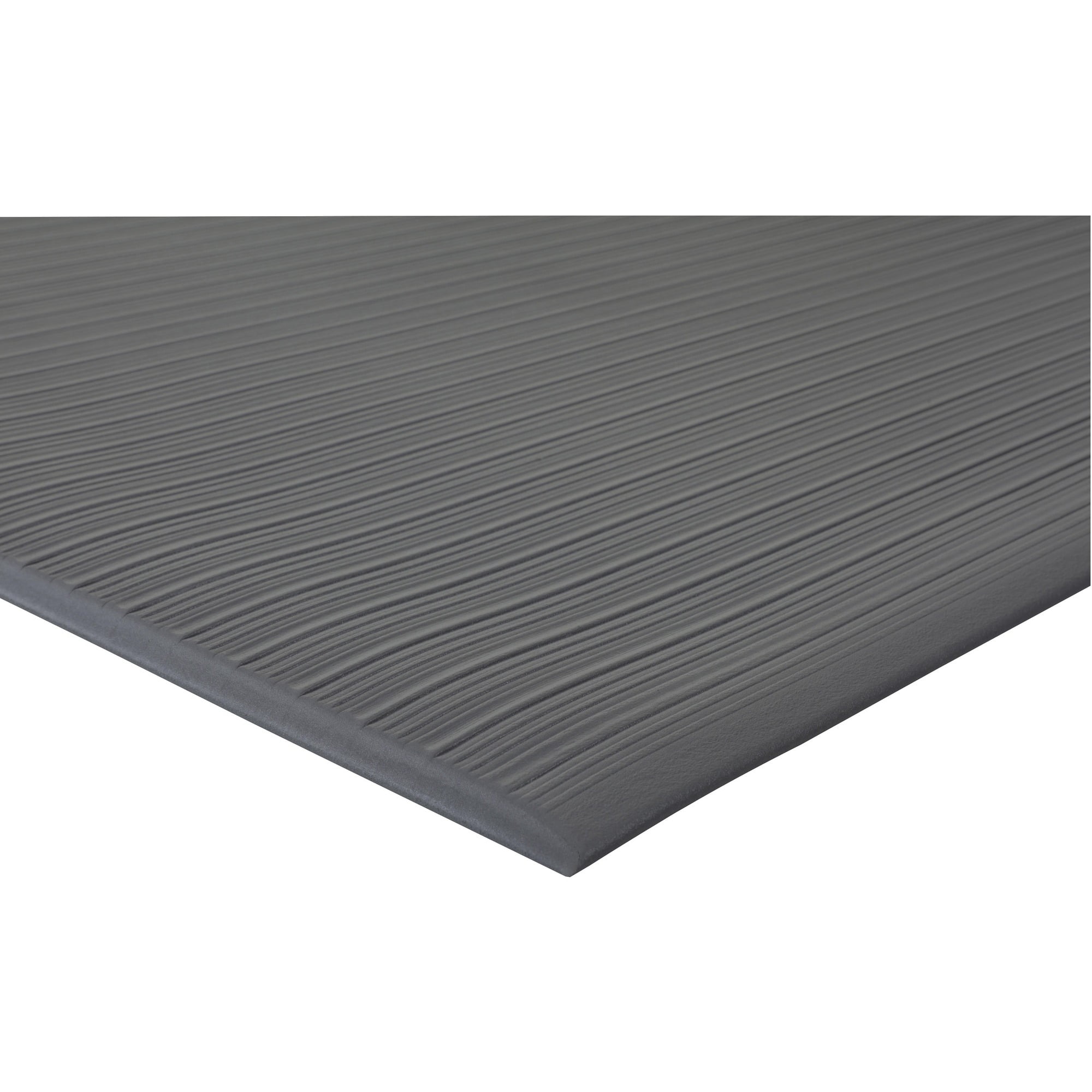 Genuine Joe Air Step Anti-fatigue Mat - Warehouse - 12 Ft Length X 36" Width X 0.38" Thickness - Vinyl, Vinyl Foam - Black
