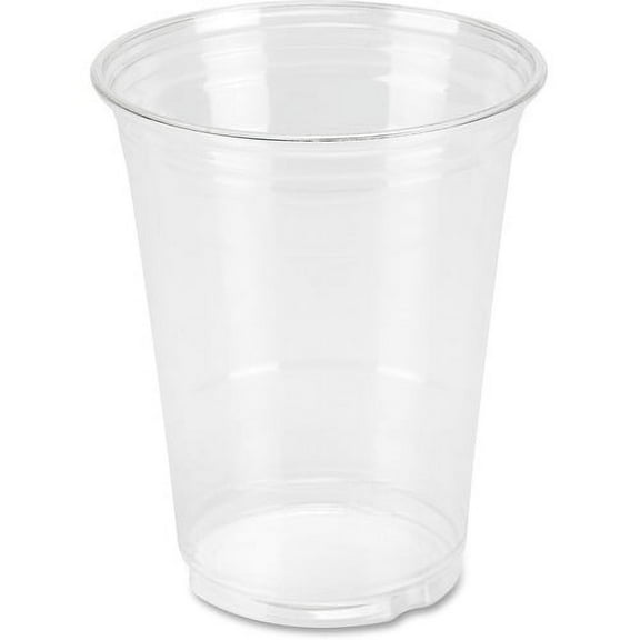 Genuine Joe Clear Plastic Cups - 16 fl oz - 25 / Pack - Clear - Plastic - Cold Drink | Bundle of 10 Packs