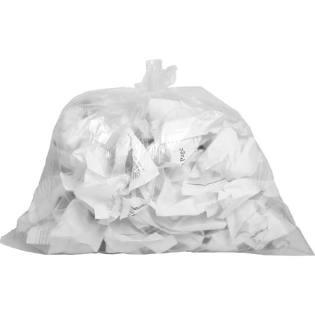 Genuine Joe Clear Trash Can Liners Small Size - 10 gal - 24" Width x 23" Length x 0.60 mil (15 Micron) Thickness - Low Density - Clear - 500/Carton