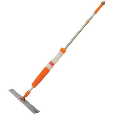 Genuine Joe Dispenser Mop with Disposable Pads Ergonomic Handle, Comfortable Grip, Push Button - 1 Each - Orange