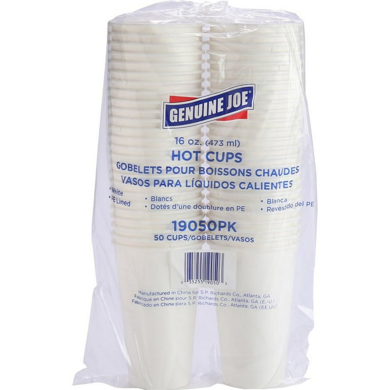 Genuine Joe 10 oz Eco-friendly Paper Cups - 50 / Pack - 20 / Carton - White - Paper - Coffee, Tea, Hot Chocolate Genuine Joe 10 oz Eco-friendly Paper Cups - 50 / Pack - 20 / Carton - White - Paper - Coffee, Tea, Hot Chocolate