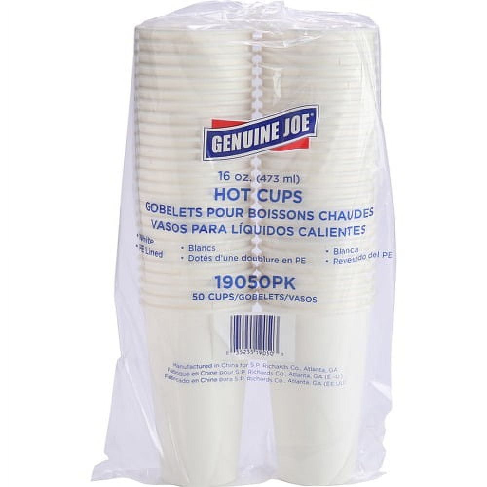 Genuine Joe 10 oz Disposable Hot Cups - 50 / Pack - White - Polyurethane - Beverage, Hot Drink Genuine Joe 10 oz Disposable Hot Cups - 50 / Pack - White - Polyurethane - Beverage, Hot Drink