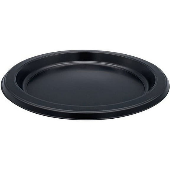 Genuine Joe Disposable Plastic Plates - Picnic, Food, Party, Breakroom - Disposable - Black - Plastic Body - 125 / Pack | Bundle of 5 Packs