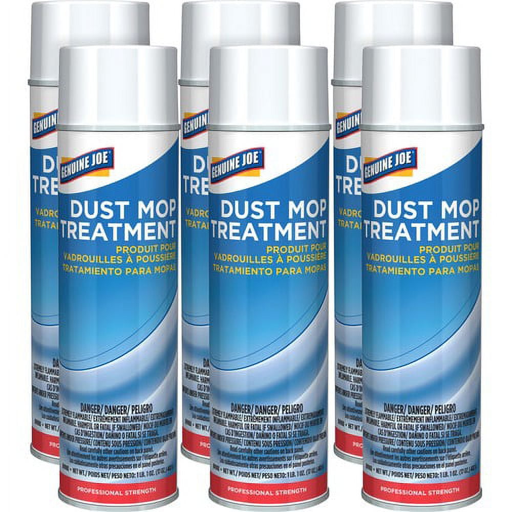 Genuine Joe Dust Mop Treatment - 14 fl oz (0.4 quart) - 6 / Carton - Oil Based - Blue Genuine Joe Dust Mop Treatment - 14 fl oz (0.4 quart) - 6 / Carton - Oil Based - Blue
