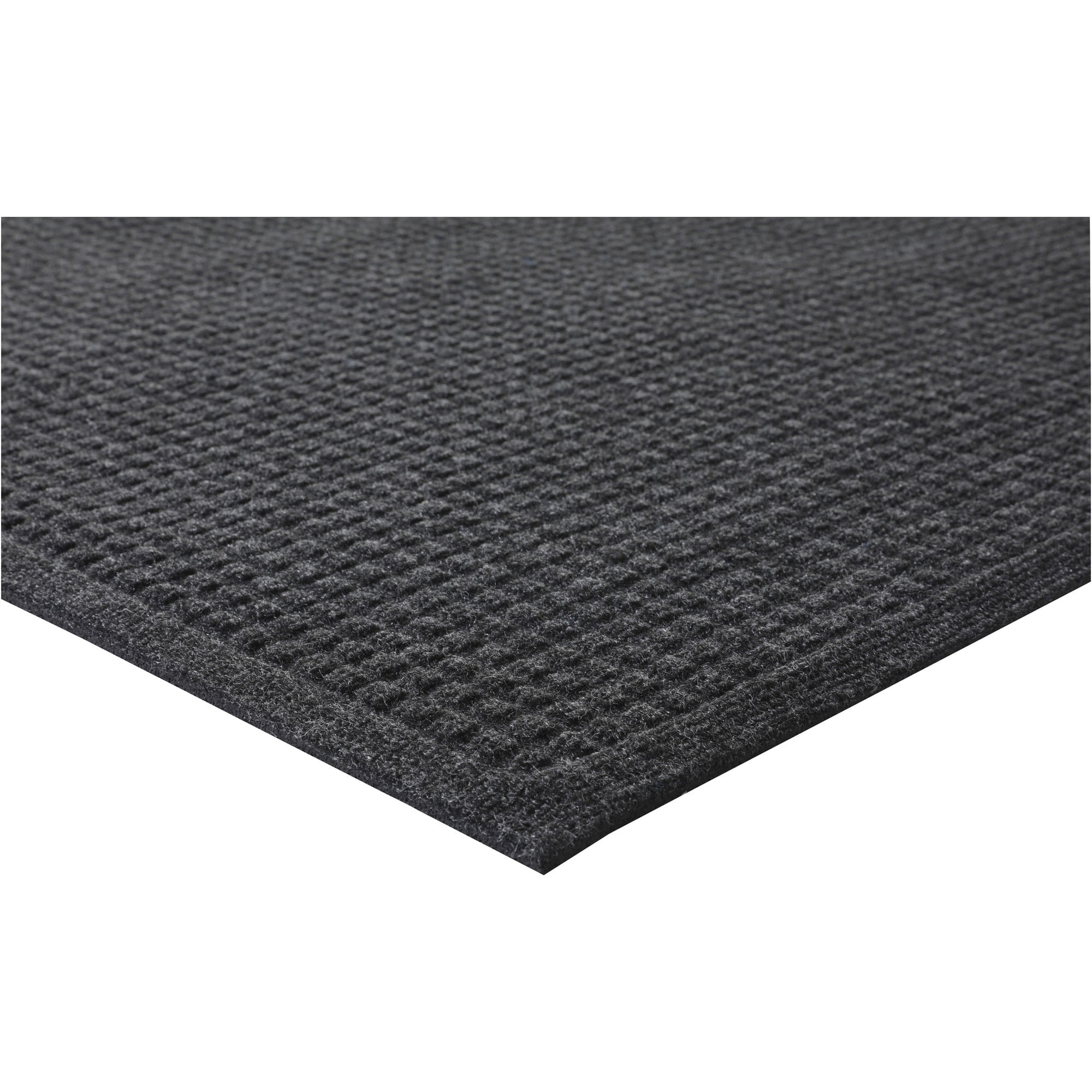 EcoGuard Charcoal Recycled Rubber Outdoor Wiper Mat, 36" x 60"