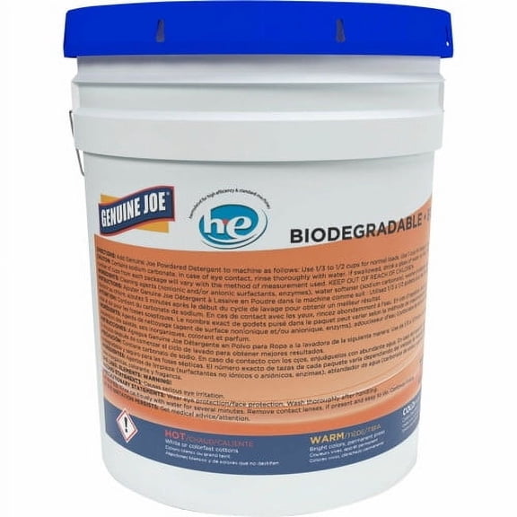 Genuine Joe Economical Powdered Laundry Detergent in Pail, Each