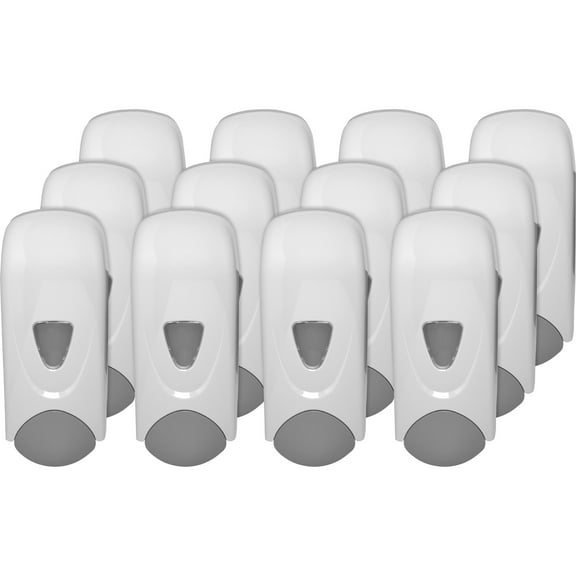 Genuine Joe Foam-eeze Foam Soap Dispenser - Manual - 1.06 Quart Capacity - White, Gray - 12 / Carton