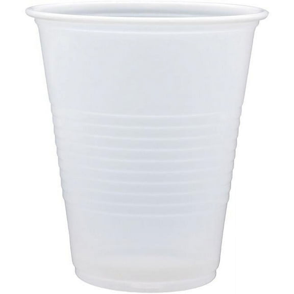 Genuine Joe GJO10436 7 oz Plastic Beverage Cups, Translucent - Pack of 2500