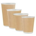 thumbnail image 1 of Genuine Joe GJO11260CT Rippled Hot Cup, 12oz., 500-CT, Brown, 1 of 1