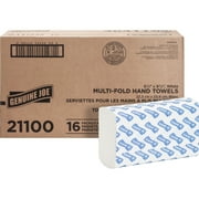 (4 pack) Genuine Joe GJO21100 Multifold Towels, 250 Sheets per Pack, 16 Pack