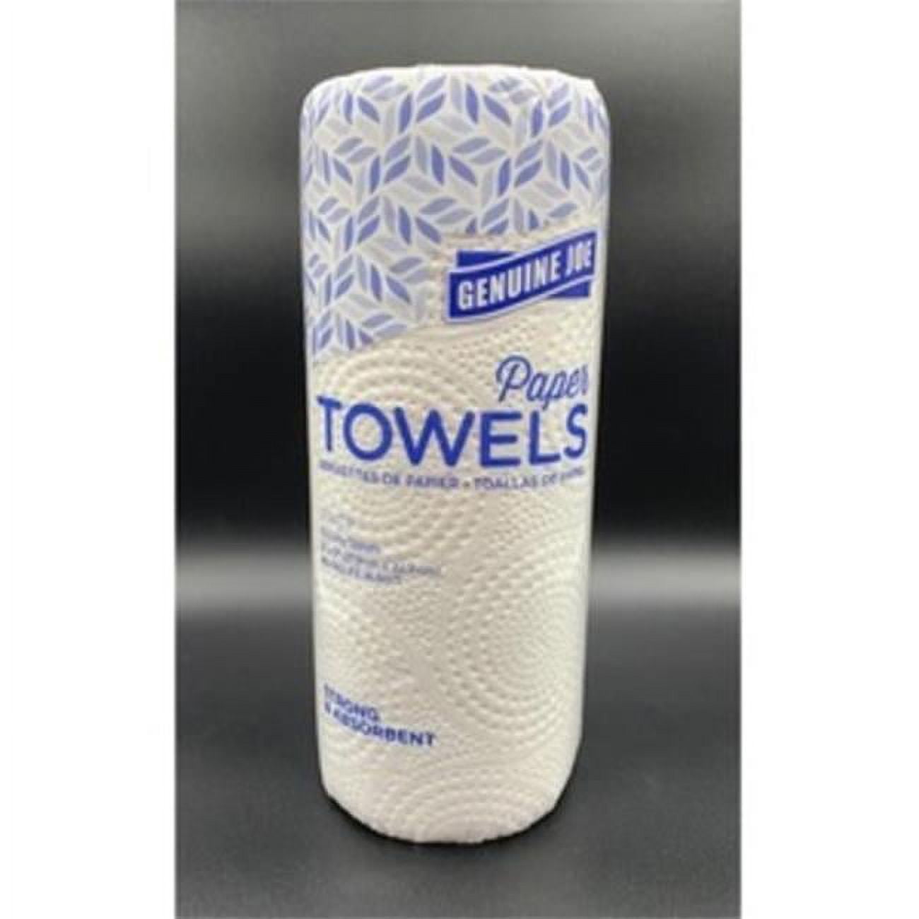 Genuine Joe GJO34070 7 Sheet 2-Ply Paper Towel Rolls, White