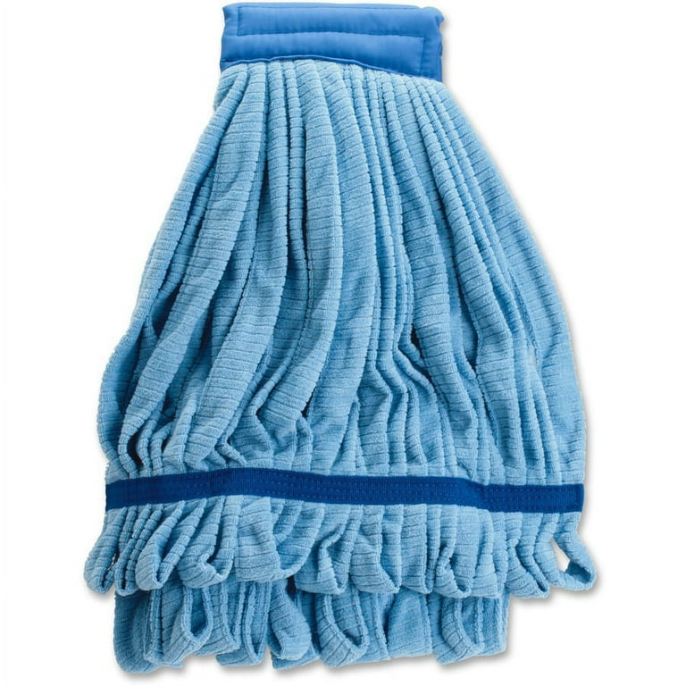 Genuine Joe Microfiber Wet Mophead Refill - Medium - MicroFiber - Blue - 1Each Genuine Joe Microfiber Wet Mophead Refill - Medium - MicroFiber - Blue - 1Each
