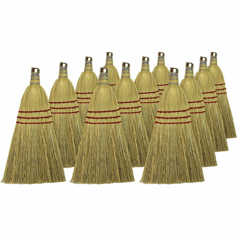 Genuine Joe Whisk Broom - 12 / Carton - Natural Genuine Joe Whisk Broom - 12 / Carton - Natural