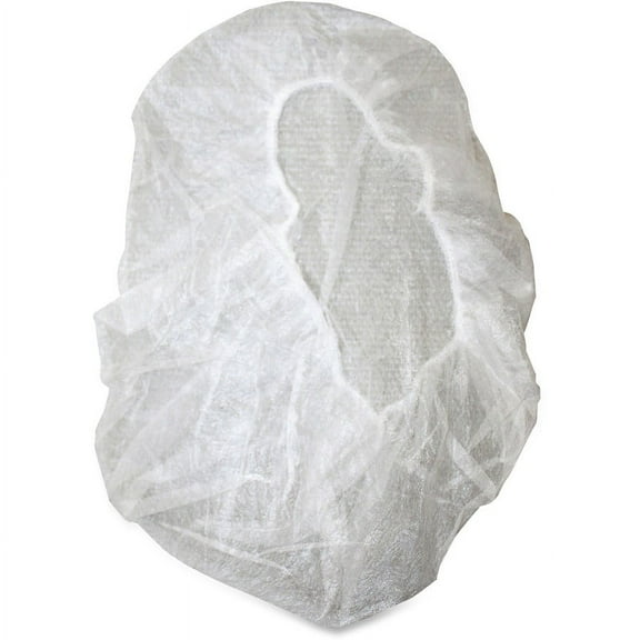 Genuine Joe, GJO85140, Nonwoven Bouffant Cap, 100 / Pack, White
