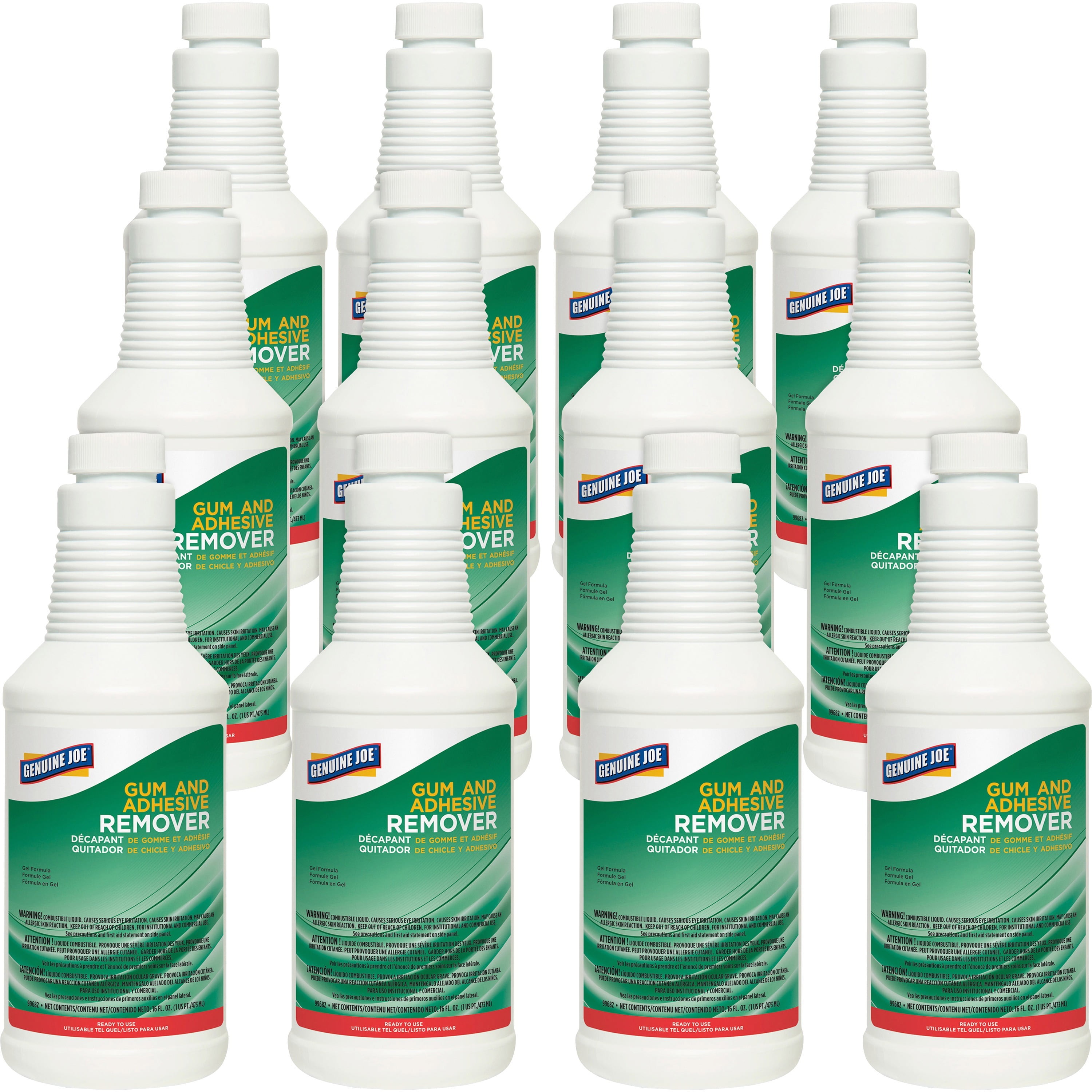 Genuine Joe, GJO99682CT, Gum and Adhesive Remover, 12 / Carton, White