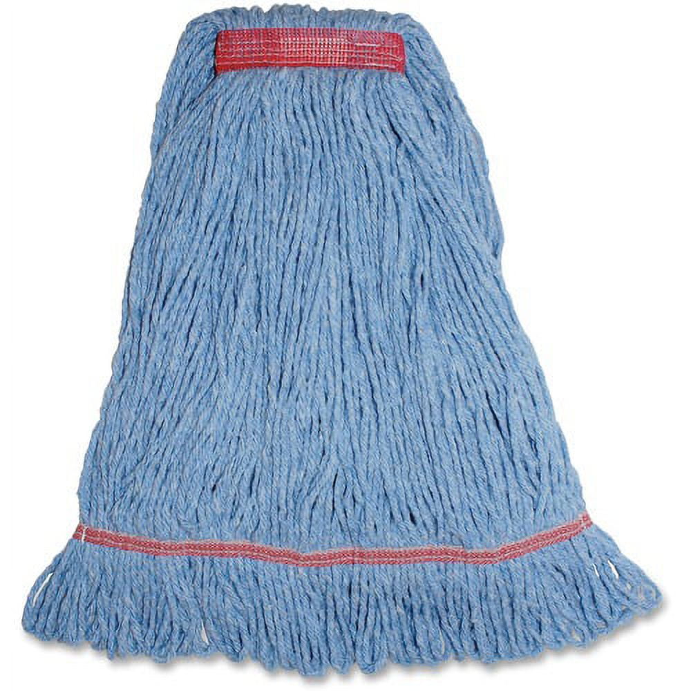 Genuine Joe Narrow Band Large Mophead - Large - Rayon, Cotton, Fiber, Cotton - 1Each Genuine Joe Narrow Band Large Mophead - Large - Rayon, Cotton, Fiber, Cotton - 1Each