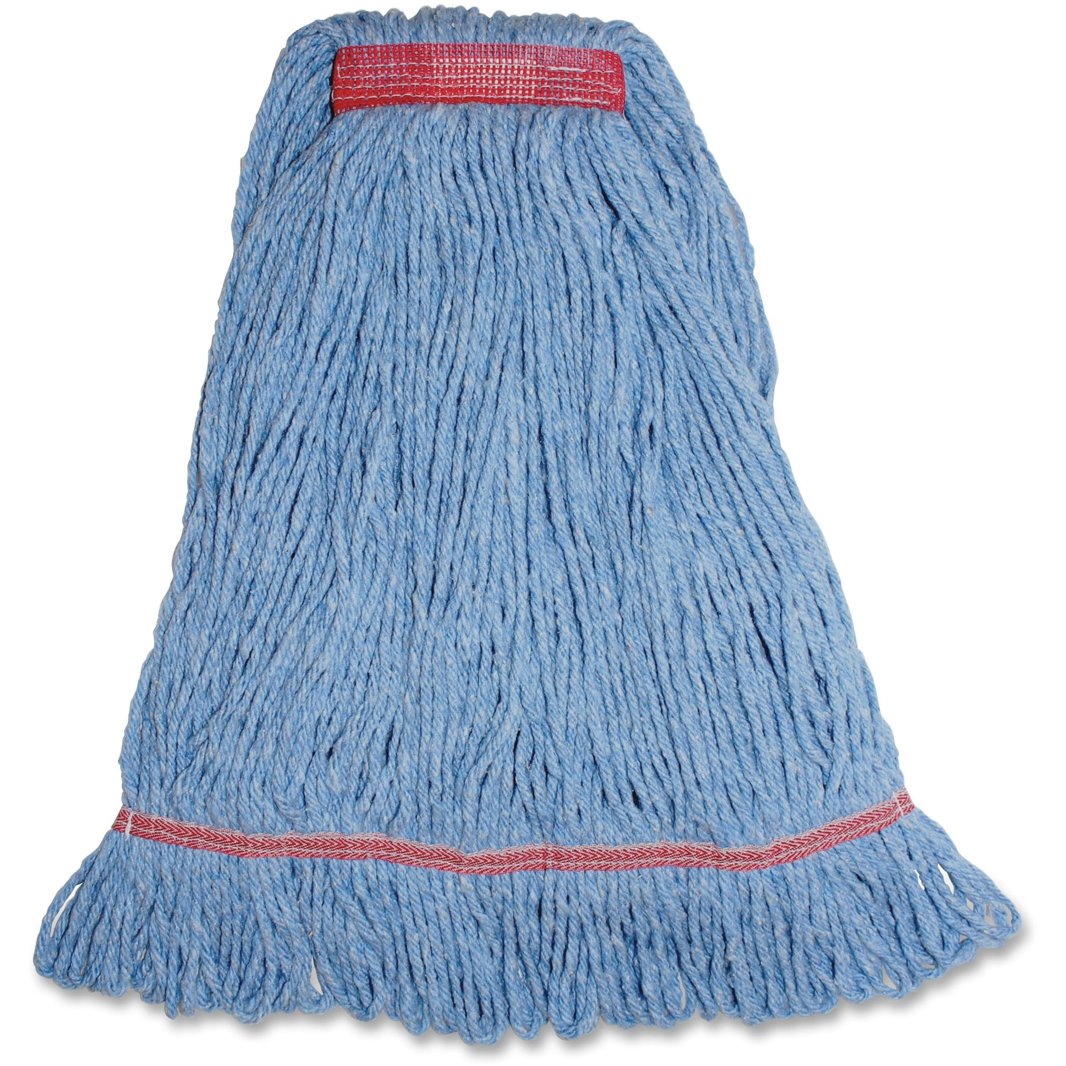Genuine Joe Narrow Band Large Mophead - Large - Rayon, Cotton, Fiber, Cotton - 1Each Genuine Joe Narrow Band Large Mophead - Large - Rayon, Cotton, Fiber, Cotton - 1Each