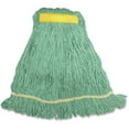 thumbnail image 1 of Genuine Joe GJOSGR1B, Narrow Band Blend Small Mophead, 1 Each, Green - Synthetic, Rayon, Cotton, Fiber | Bundle of 5, 1 of 2