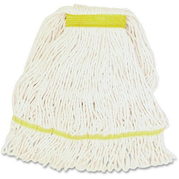 Genuine Joe Narrow Band Small Mophead - Small - Rayon, Cotton, Cotton - 1Each Genuine Joe Narrow Band Small Mophead - Small - Rayon, Cotton, Cotton - 1Each
