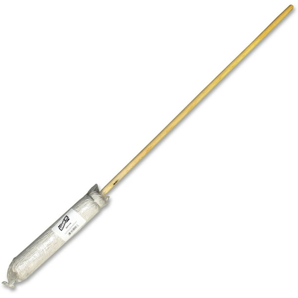 Genuine Joe General-Purpose Deck Mop - Wood Handle - Durable, 4-ply, Rust Resistant, Lightweight, Fatigue-free, Absorbent, Rust Resistant, Cut Ends, Long Lasting - 1 Each - Natural Genuine Joe General-Purpose Deck Mop - Wood Handle - Durable, 4-ply, Rust Resistant, Lightweight, Fatigue-free, Absorbent, Rust Resistant, Cut Ends, Long Lasting - 1 Each - Natural