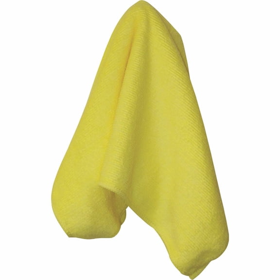 Genuine Joe General-purpose Microfiber Cloth - Cloth - 16" Width X 16" Length - 15 / Carton - Yellow