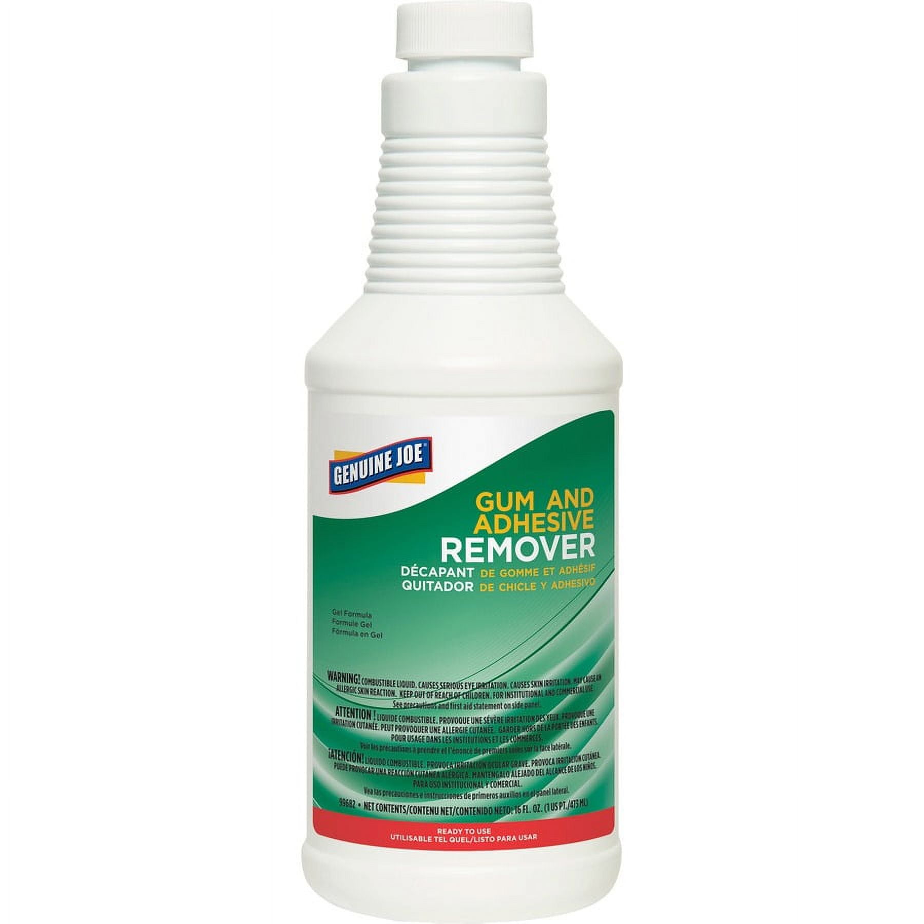 Genuine Joe Gum and Adhesive Remover - For Carpet - Ready-To-Use - 16 fl oz (0.5 quart) - 1 Each - Residue-free - White Genuine Joe Gum and Adhesive Remover - For Carpet - Ready-To-Use - 16 fl oz (0.5 quart) - 1 Each - Residue-free - White