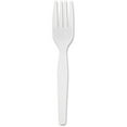 thumbnail image 1 of Genuine Joe, GJO0010430, Heavyweight White Plastic Forks, 100 / Box, White, 1 of 7