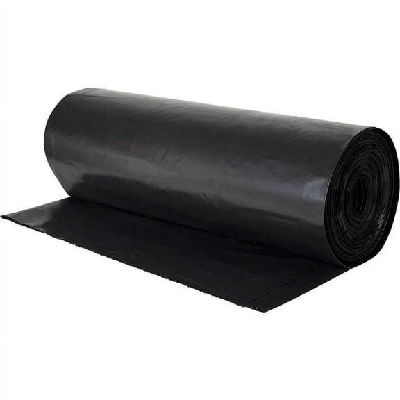 Genuine Joe Heavy-duty Trash Can Liners - 60 gal - 39" Width x 58" Length x 2.70 mil (69 Micron) Thickness - Black - 50/Carton - Waste Disposal, Debris, Office Waste, Food Waste | Bundle of 5 Cartons