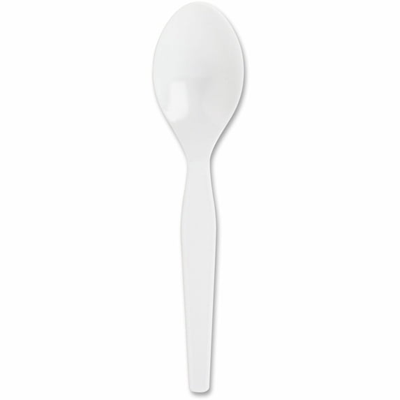 Genuine Joe, GJO10432, Heavyweight Disposable Spoons, 100 / Box, White