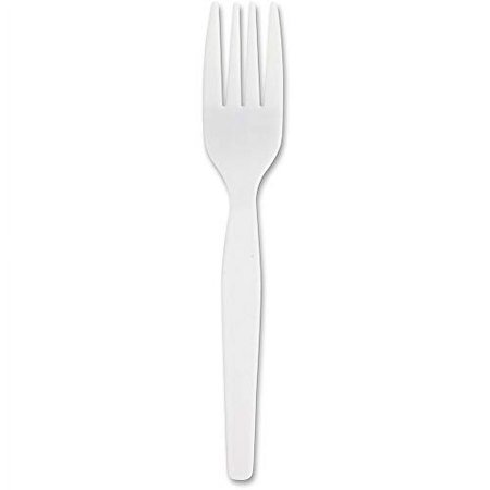 Genuine Joe Heavyweight White Plastic Forks (Pack of 100)