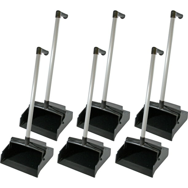 Genuine Joe L-grip Plastic Lobby Dust Pan - Plastic - Black - 1 Each Genuine Joe L-grip Plastic Lobby Dust Pan - Plastic - Black - 1 Each