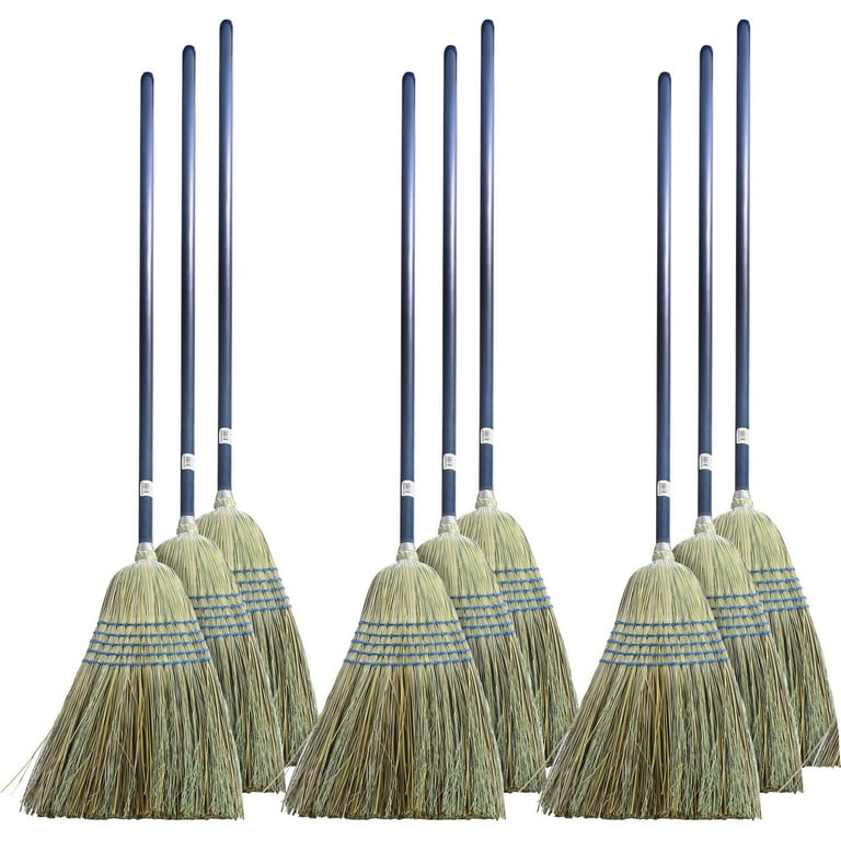 Genuine Joe Light Duty Broom - Corn Fiber Bristle - Lacquered Wood Handle - 12 / Carton - Natural Genuine Joe Light Duty Broom - Corn Fiber Bristle - Lacquered Wood Handle - 12 / Carton - Natural
