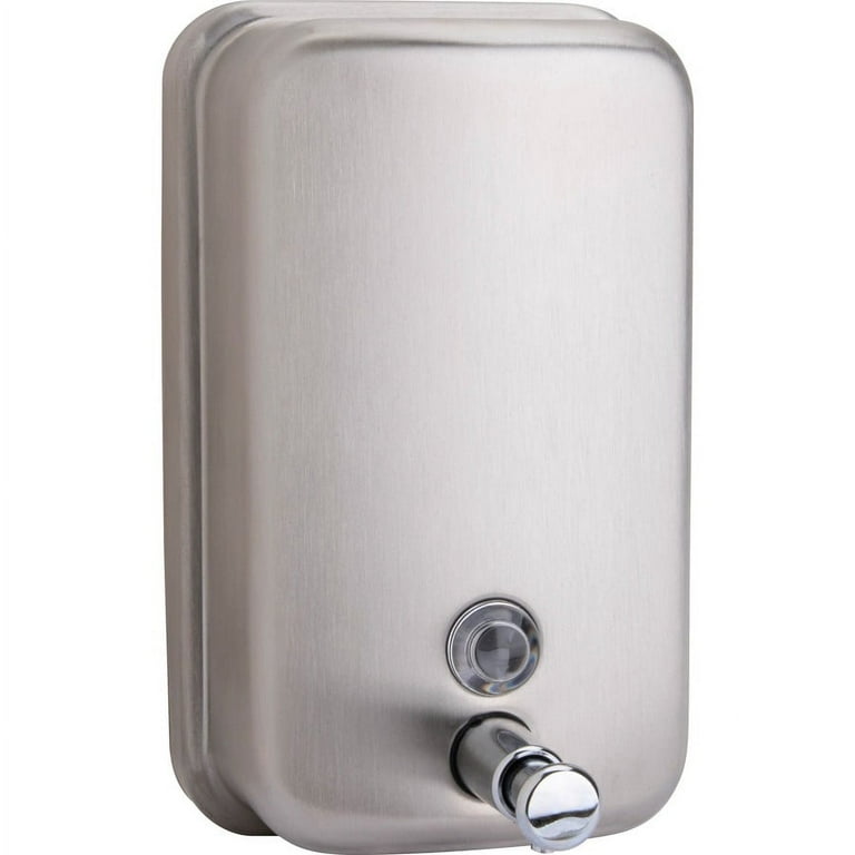 Genuine Joe Liquid/Lotion Soap Dispenser - Manual - 31.50 fl oz Capacity - Corrosion Resistant, Wall Mountable, Rust Proof - Stainless Steel - 1Each Genuine Joe Liquid/Lotion Soap Dispenser - Manual - 31.50 fl oz Capacity - Corrosion Resistant, Wall Mountable, Rust Proof - Stainless Steel - 1Each