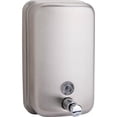 thumbnail image 1 of Genuine Joe Liquid/Lotion Soap Dispenser - Manual - 31.50 fl oz Capacity - Corrosion Resistant, Wall Mountable, Rust Proof - Stainless Steel - 1Each | Bundle of 5, 1 of 2