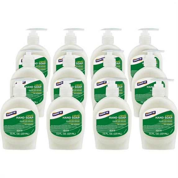 Genuine Joe Lotion Soap - 7.5 fl oz (221.8 mL) - Pump Bottle Dispenser - Hand, Skin - White - Anti-irritant - 12 / Carton