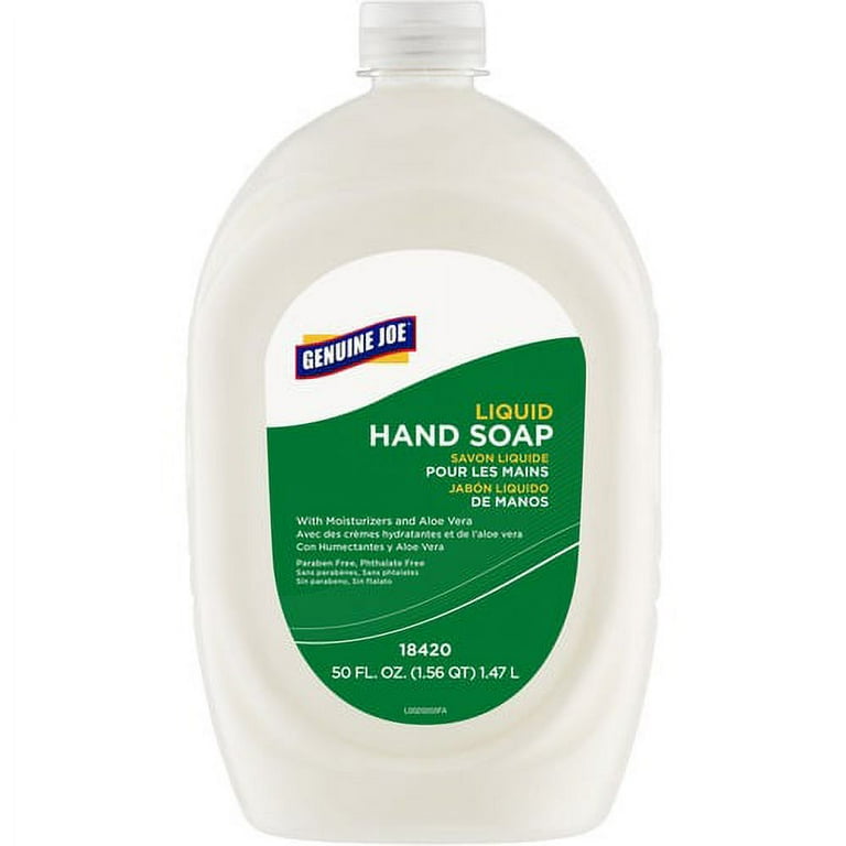 Genuine Joe Lotion Soap - 50 fl oz (1478.7 mL) - Bottle Dispenser - Hand, Skin - White - Anti-irritant - 1 Each Genuine Joe Lotion Soap - 50 fl oz (1478.7 mL) - Bottle Dispenser - Hand, Skin - White - Anti-irritant - 1 Each