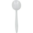 thumbnail image 1 of Genuine Joe Medium-Weight Soup Spoon - 1000/Carton - Plastic - White, 1 of 2