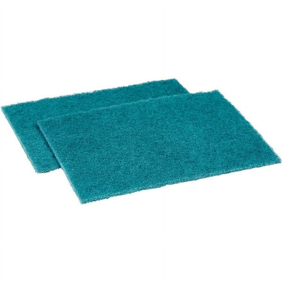 Genuine Joe Medium-duty Scouring Pad - 3.5" Width x 3.5" Depth - 20/Carton - Polyester Blend - Green | Bundle of 2 Cartons
