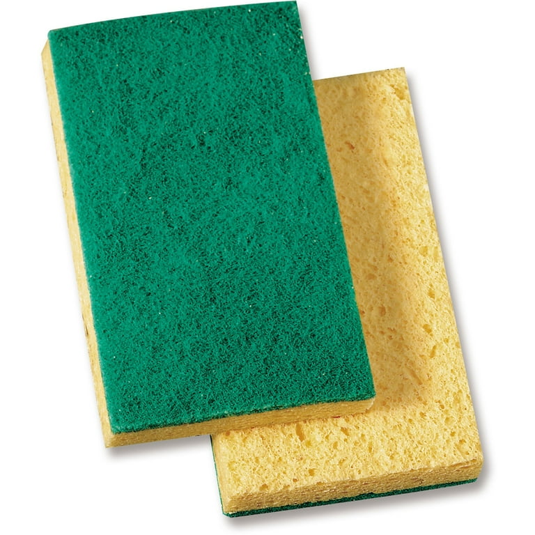 Genuine Joe Medium-Duty Sponge Scrubber - 3.5 Genuine Joe Medium-Duty Sponge Scrubber - 3.5