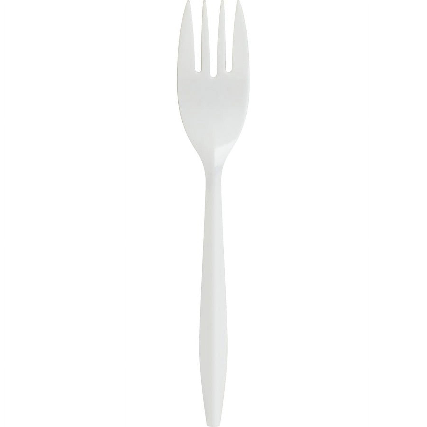 Genuine Joe Medium-weight Cutlery - 1000/carton - Polypropylene - White