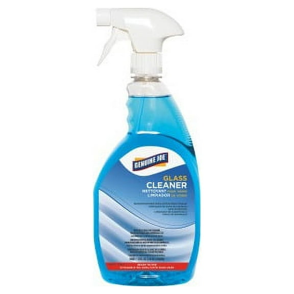 Genuine Joe Non-Ammoniated Glass Cleaner Ready-To-Use Spray - 32 fl oz (1 quart) - 1 Each - Blue