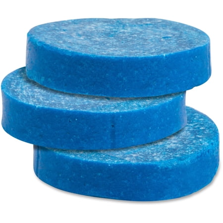 Genuine Joe Non-Para Toss Blocks - Non-para Deodorizer, Water Soluble, Biodegradeable, Acid Resistant - 12 / Box - Blue | Bundle of 5