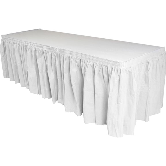 Genuine Joe Rectangular Table Skirt 11915