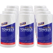 Genuine Joe Solutions 2-Ply Perforated Paper Towels, 8x11-Inch, White, (12 Rolls/Carton)