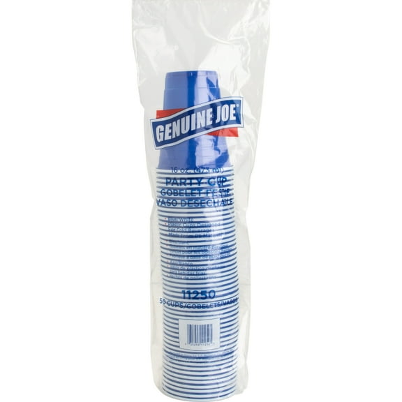 Genuine Joe Party Cups 16oz. 50/PK Blue 11250