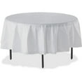 thumbnail image 1 of Genuine Joe, GJO10330, Plastic Round Tablecovers, 6 / Pack, White, 1 of 4