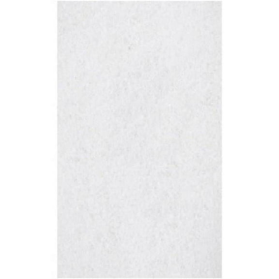 Genuine Joe GJOH8066 14 x 28 in. Polishing Floor Pad - Polishing, Floor - 175 RPM to 350 RPM Speed Supported - Non-abrasive - Fiber - Resin, White - Pack of 5