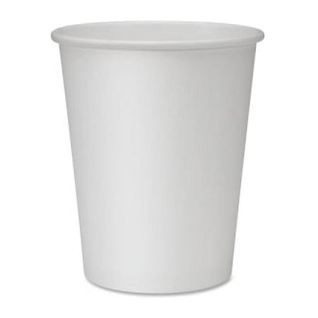 Genuine Joe Polyurethane-lined Disposable Hot Cups 8 fl oz - 50 / Pack - White - Polyurethane - Beverage, Hot Drink